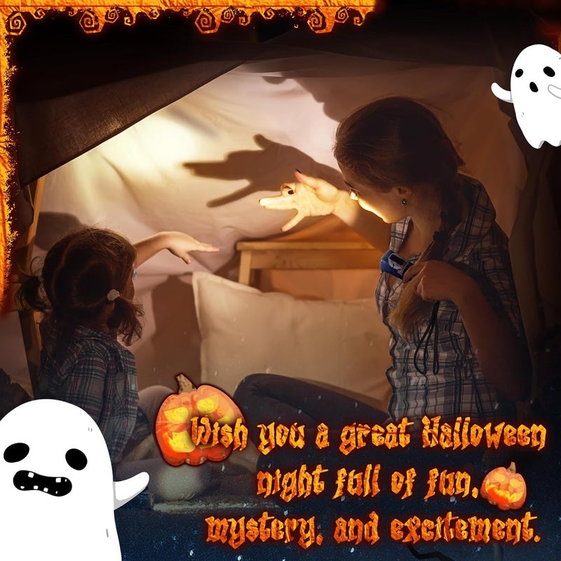 EverBrite Halloween Flashlights Halloween Gifts, Small LED Flash Light Handheld Torch with Lanyard 3AAA Battery Included, 1 Pack-Purple - Image 5