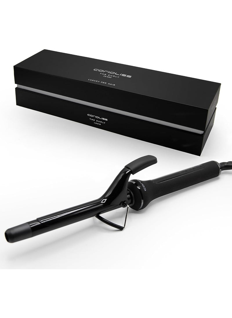 Corioliss CORIOLISS  The Curly  Hair Curler Machine for Women  Hair Crimper for Long and Short Hair  Ceramic Professional Conical Barrel with Temperature Control 19 MM 