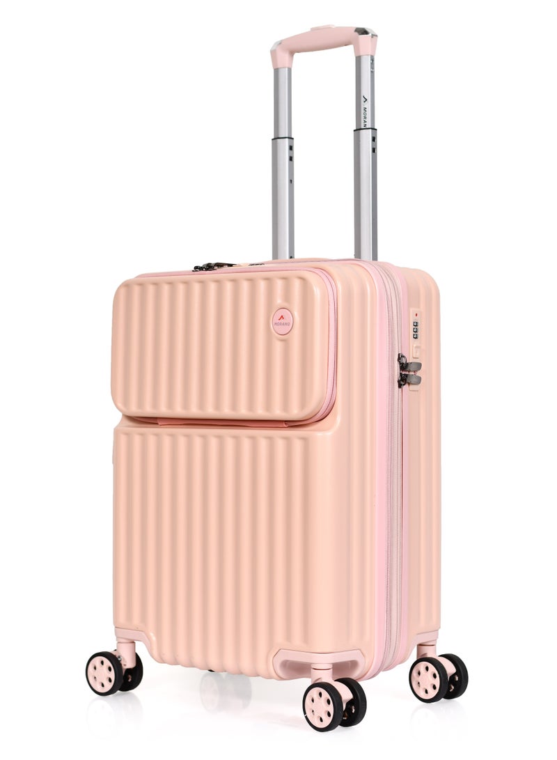MORANO Morano Hard-Side Women Luggage Made of Polycarbonate Lightweight 4 Double Wheeled Suitcase with Built-In TSA type lock (2-Set, Pink) Size 20''+24'' Inches. - Image 5