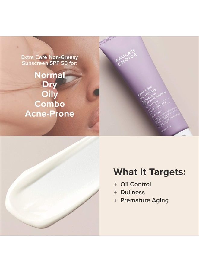 PAULA'S CHOICE واقي شمس غير دهني، خالي من الزيت للوجه والجسم SPF 50، حماية من UVA و UVB، مقاوم للماء والعرق، 5 أونصات - Image 4