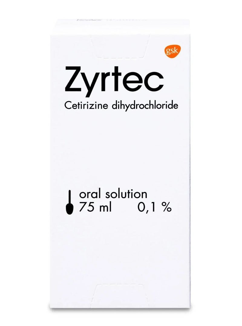 Zyrtec 0.1% Syrup 75 ML - Image 1