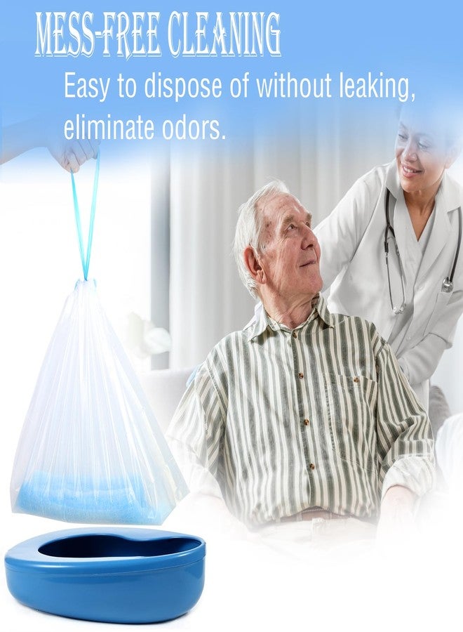 ONEDONE Bedpan Liners with Super Absorbent Pads 20 Packs Disposable Commode Liners Bed Pan Liners with Pulling String, Medical Grade & Universal Fit Bedside Commode Liners for Elderly Women Men Home Nursing - Image 4