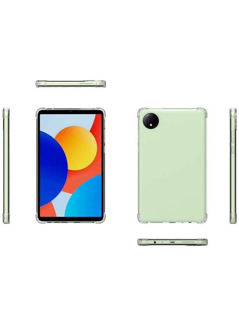 VKL compatible with Xiaomi Redmi Pad SE 8.7 inch Clear Case Released 2024, Shockproof Impact Resistant Flexible Cover, Anti-Scratch Transparent Clear TPU Protective Shell for REDMIPAD SE - Image 2