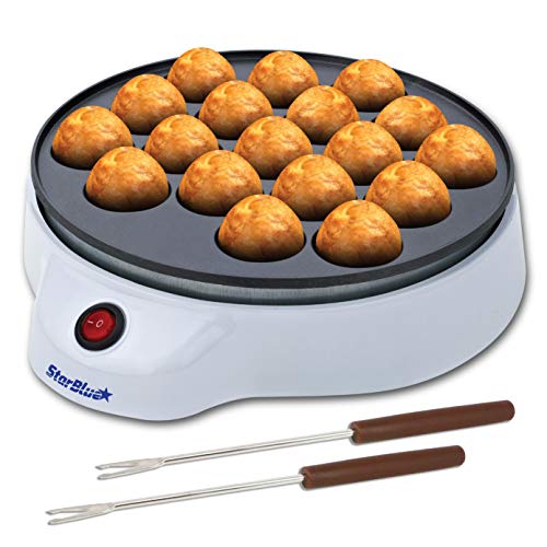 StarBlue Takoyaki Maker - Electric Machine for Japanese Octopus Balls with FREE Picks - Easy to Operate, AC 120V 50/60Hz 650W - Image 1