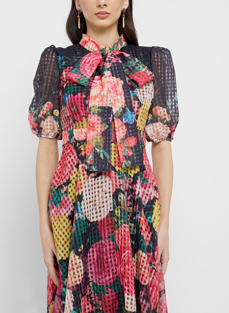 ايلا فستان بطبعة زهور - Image 3