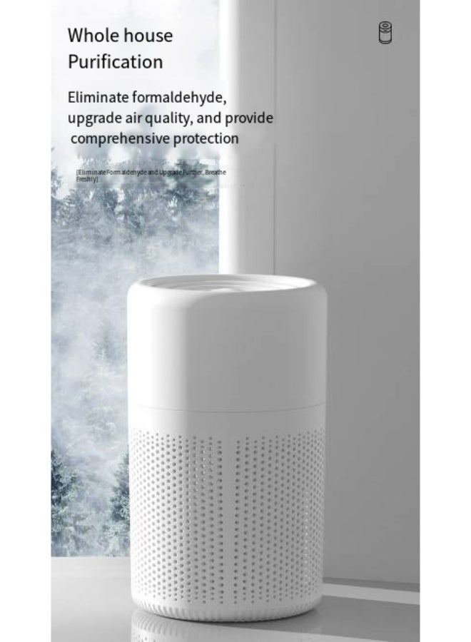 Home air purifier with blue light negative ion purification, capable of filtering pollen and dust, small bedroom air purifier. - Image 5