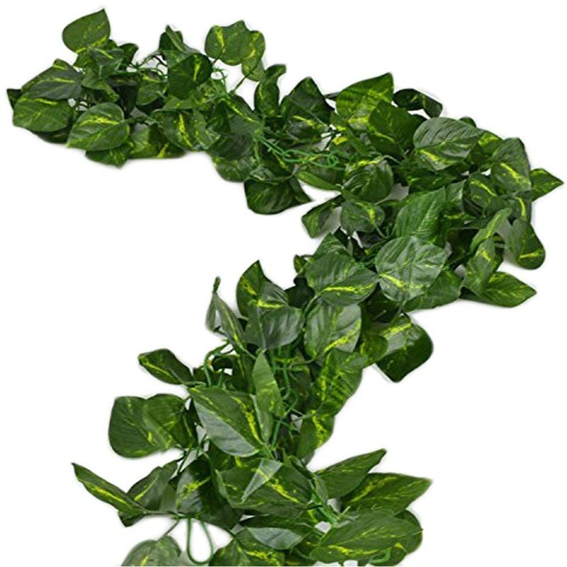 168 feet Fake Foliage Garland Leaves Decoration Artificial Greenery Ivy Vine Plants for Home Decor Indoor Outdoors Scindapsus Leaves