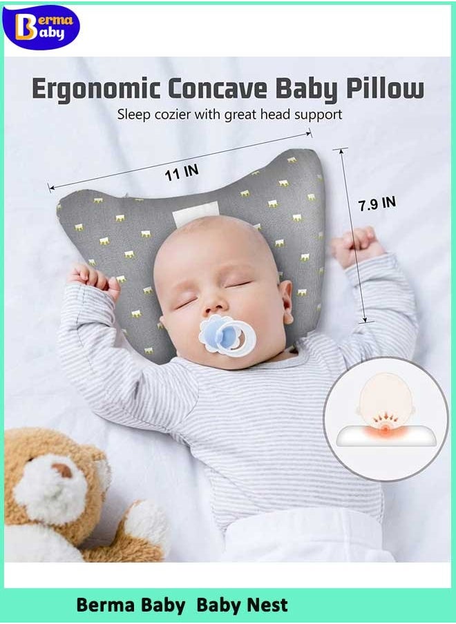 Berma Baby - Baby Nest,  Baby Nest Pod for Newborn, Soft Sleeping Cribs Cuddle Pads with Pillow, 100% Cotton Swaddling Wrap for Newborn & Babies - Image 1