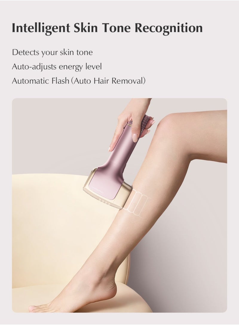 KinseiBeauty T36 999,999 Flashes 10 Energy Levels Laser Hair Removal, 4℃ Ice Cooling Painless IPL Hair Removal Device, 0.5s/Flash, Extra-large 3.9cm² light outlet, Intelligent Skin Tone Recognition Laser Epilator, Laser Hair Removal Device for Whole Body Bikini Face Arm Armpit Back Leg - Image 3