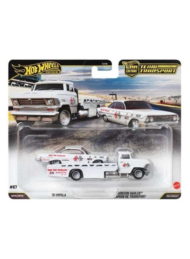 Hot Wheels Car Culture Team Transport Set '61 Impala & Horizon Hauler Diecast Vehicles - Image 1