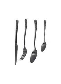 Amefa 16-Piece Sturdy Austin Kitchware Cutlery Set Black  - Image 2