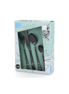 Amefa 16-Piece Sturdy Austin Kitchware Cutlery Set Black  - Image 4