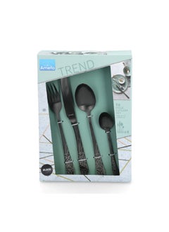 Amefa 16-Piece Sturdy Austin Kitchware Cutlery Set Black  - Image 3