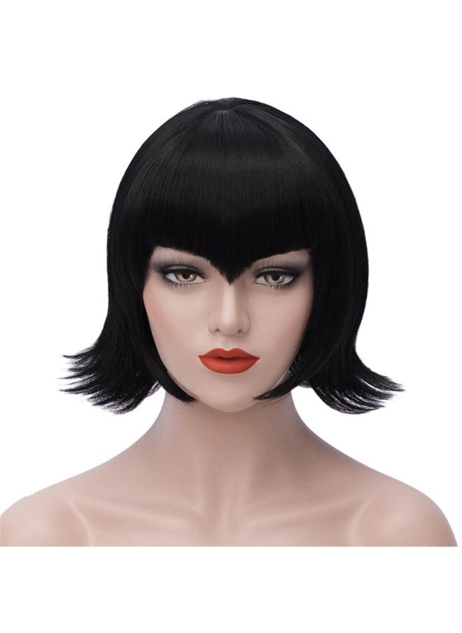 Bopocoko - Black Wig Short Curly Hair Wigs for Women Halloween Costume Wigs Heat Friendly Synthetic Wig BU197 - Image 1
