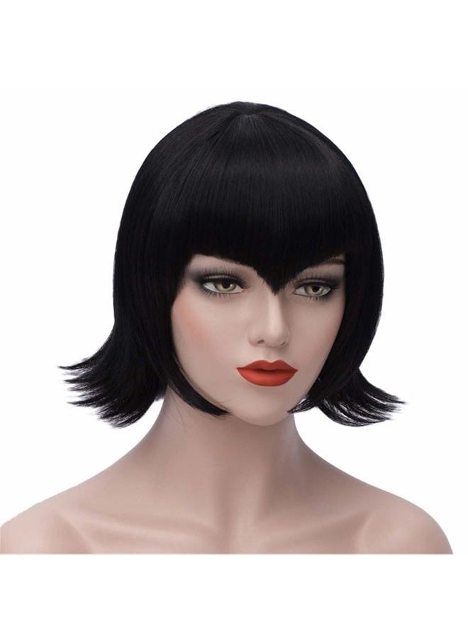 Bopocoko - Black Wig Short Curly Hair Wigs for Women Halloween Costume Wigs Heat Friendly Synthetic Wig BU197 - Image 1