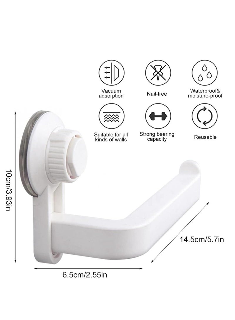 Oasisgalore Adhesive Toilet Paper Holder, No-Drill Wall Mount for Bathroom, Kitchen, Washroom  - Image 2