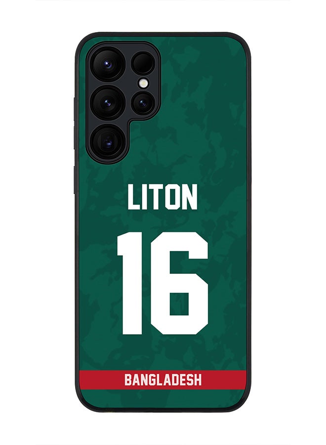 Stylizedd For Samsung Galaxy S25 Ultra 5G Case,Slim fit Camera Protection, Shockproof Thin Phone cover  - Bangladesh Liton Das, Jersey No 16 - Image 1