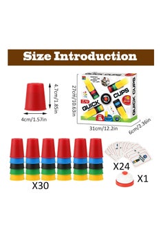 Spin Master Games Kids Quick Cup Game Classic Cup Game with 24 Photo Cards 20 Cup Bell and Fun Interactive Game Instructions for Parents and Children to Improve Hand and Eye Movement Coordination and Color Learning  - Image 4