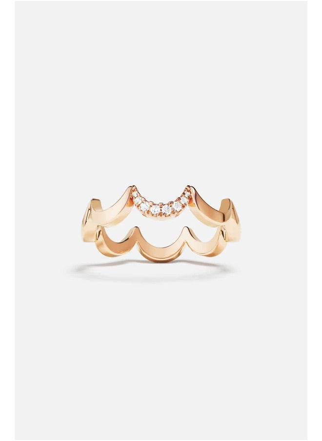 MONACO - APM Wavy Rose Gold Ring - Image 1