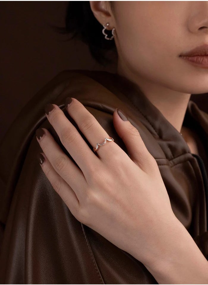 MONACO - APM Wavy Rose Gold Ring - Image 1