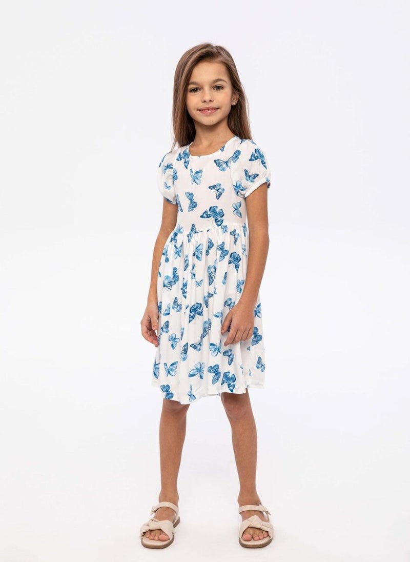 MINOTI Butterfly Print Dress - Image 1