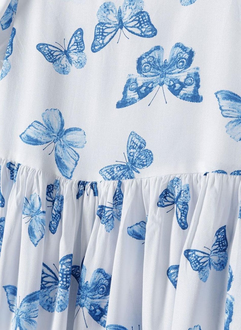 MINOTI Butterfly Print Dress - Image 4