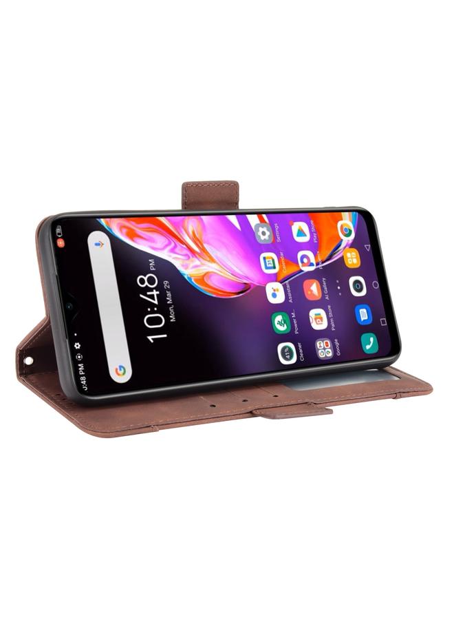 اس-توب جراب لهاتف Infinix Hot 10s/10s NFC/10T، جراب جلدي بتصميم جلد العجل، قابل للطي أفقيًا، مع حامل وفتحات للبطاقات وإطار للصور - Image 5
