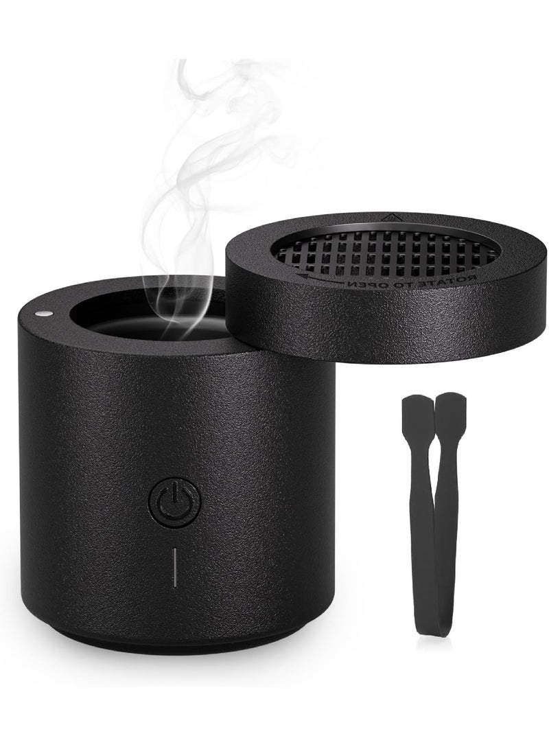 Rock Pow Mini Incense Burner, Chargeble Electric Bakhoor, Aromatherapy Machine Bakhoor Burner, Portable Resin Burner for Office & Home Decor, Arabia Incense/Bakhoor Burner - Image 1