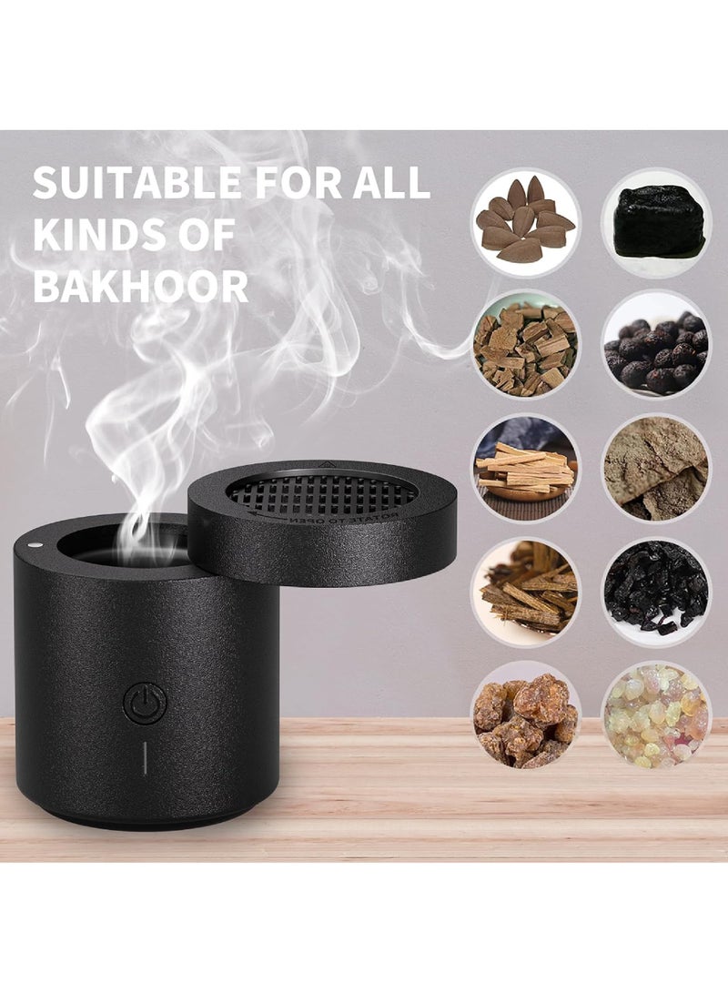 Rock Pow Mini Incense Burner, Chargeble Electric Bakhoor, Aromatherapy Machine Bakhoor Burner, Portable Resin Burner for Office & Home Decor, Arabia Incense/Bakhoor Burner - Image 5