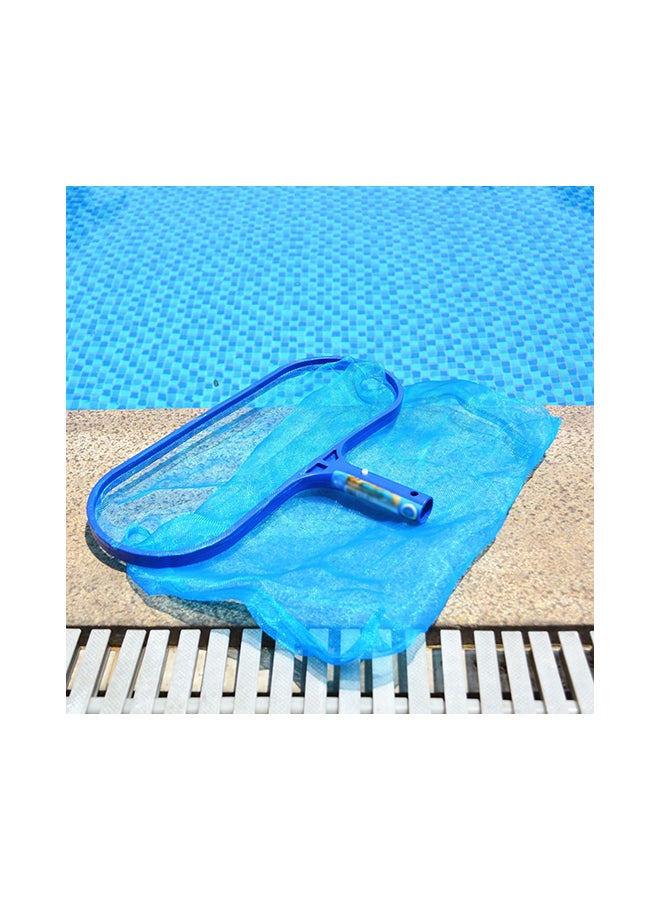 Loquat Telescopic Swimming Pool Leaf Rake Cleaning Skimmer Net Blue 41x3.5x32centimeter - Image 3
