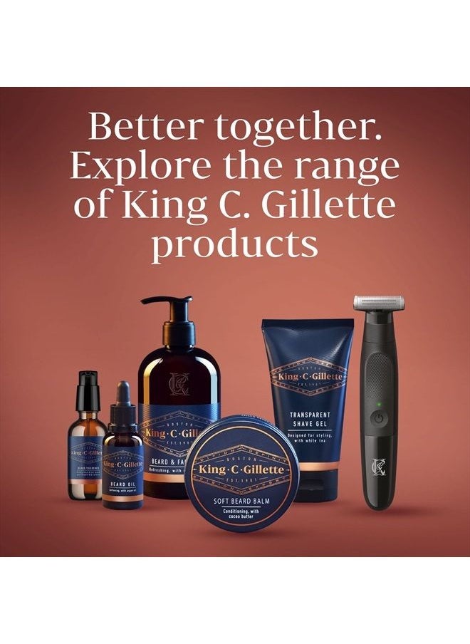 King C. Gillette - Soft Beard Balm, Deep Conditioning with Cocoa Butter, Argan Oil and Shea Butter - Image 1