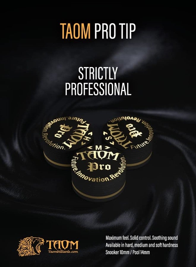 Taom Pro Laminated Pool Billiard Cue Tip - 14 mm - 1 pc (Soft) - Image 4