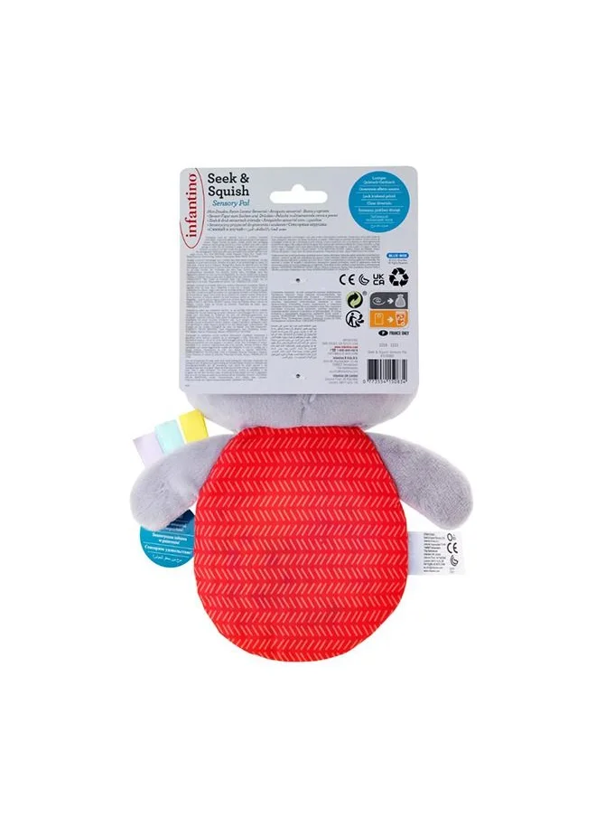 infantino Seek And Squish Gel Pouch Pal Toy For Baby Suitable From 0 Months Multicolour