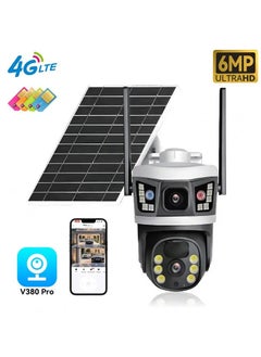 Shopit Dual Lens Wireless Solar security Camera V380 WiFi Auto Tracking Outdoor Security Camera  PTZ 4G GSM CCTV Surveillance Security Camera  - Image 2