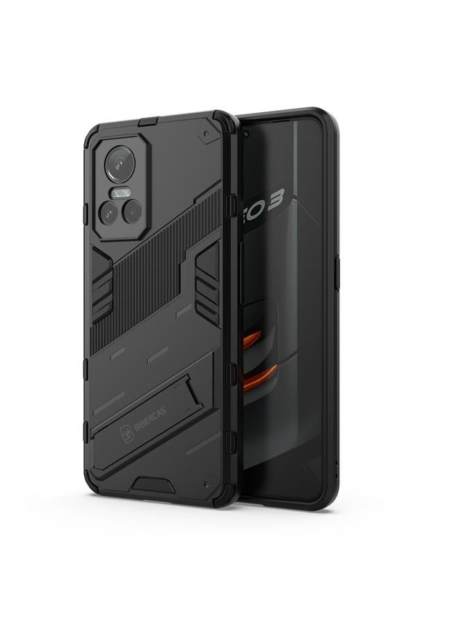 S-TOP Case For OPPO Realme GT Neo3 5G China Punk Armor 2 in 1 PC + TPU Shockproof Phone Case with Invisible Holder - Image 2