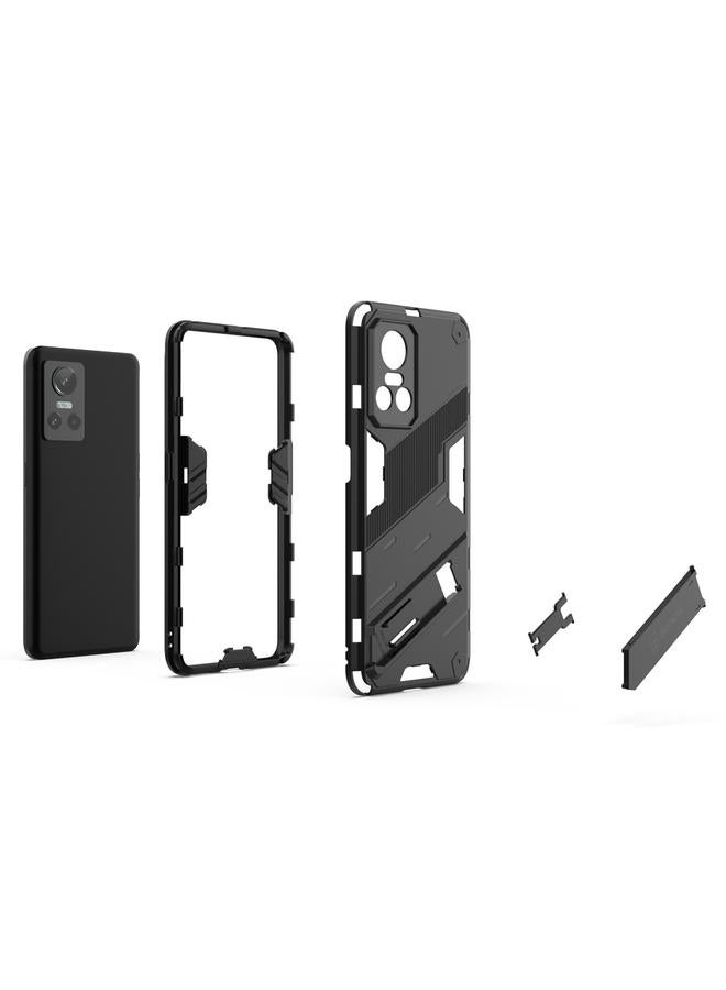 S-TOP Case For OPPO Realme GT Neo3 5G China Punk Armor 2 in 1 PC + TPU Shockproof Phone Case with Invisible Holder - Image 4