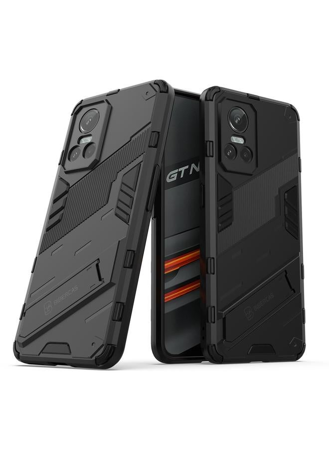 S-TOP Case For OPPO Realme GT Neo3 5G China Punk Armor 2 in 1 PC + TPU Shockproof Phone Case with Invisible Holder - Image 1