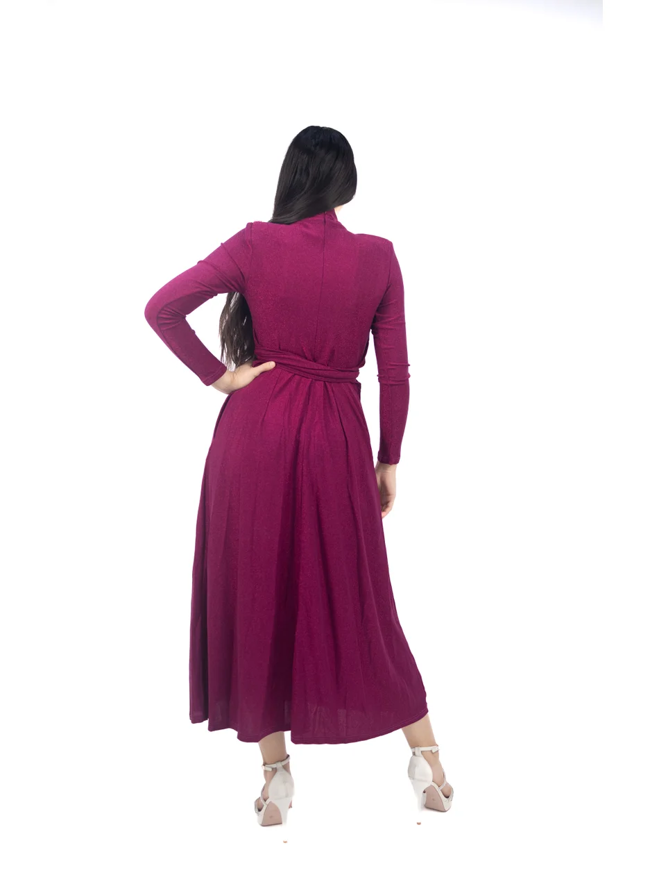ان لاف Embroidered Crepe Dress