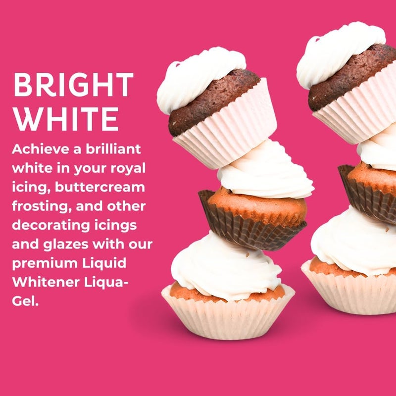 Chefmaster صبغة الطعام السائلة البيضاء من شيف ماستر - صبغة احترافية لبياض أكثر إشراقًا والألوان الباستيلية - Image 5