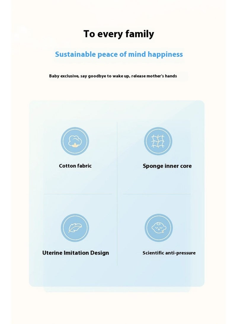 SISGL سرير بيبي لوونجر عش بيبي للنوم قابل للإزالة والغسل سرير حماية بيبي محمول للأطفال سرير بيونيك لغرفة النوم هدية للأطفال من 0-24 شهر يمكن استخدامه للسفر والتخييم - Image 3