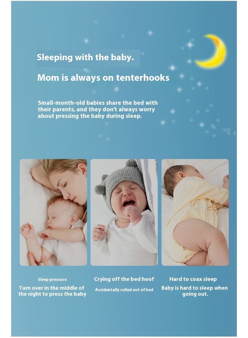 SISGL سرير بيبي لوونجر عش بيبي للنوم قابل للإزالة والغسل سرير حماية بيبي محمول للأطفال سرير بيونيك لغرفة النوم هدية للأطفال من 0-24 شهر يمكن استخدامه للسفر والتخييم - Image 4