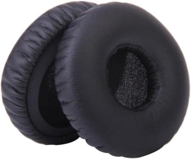 Black PU Replacement Ear Cushions For Headphones Enhanced Comfort And Bass Performance - Image 1