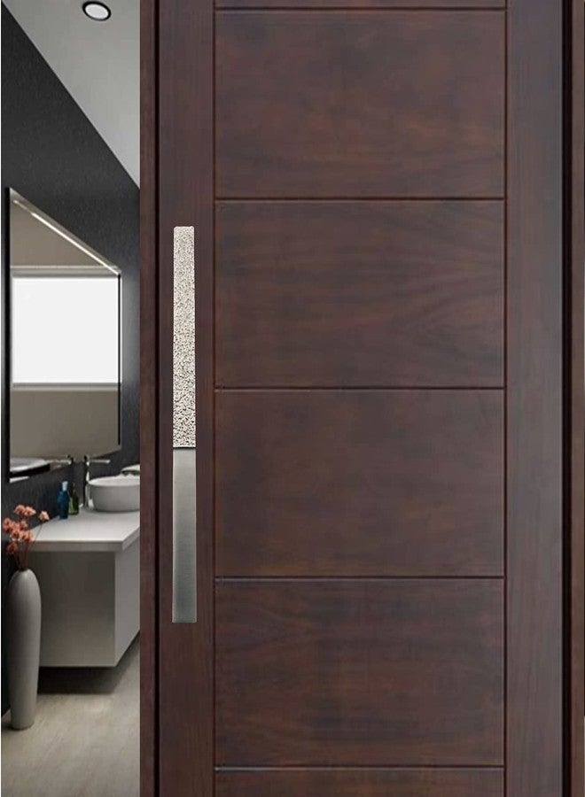 Atom 2 Pack 16.1 inches Aluminium Pull Handle | Silver Satin Finish | Door Handle | Narmada - Image 2