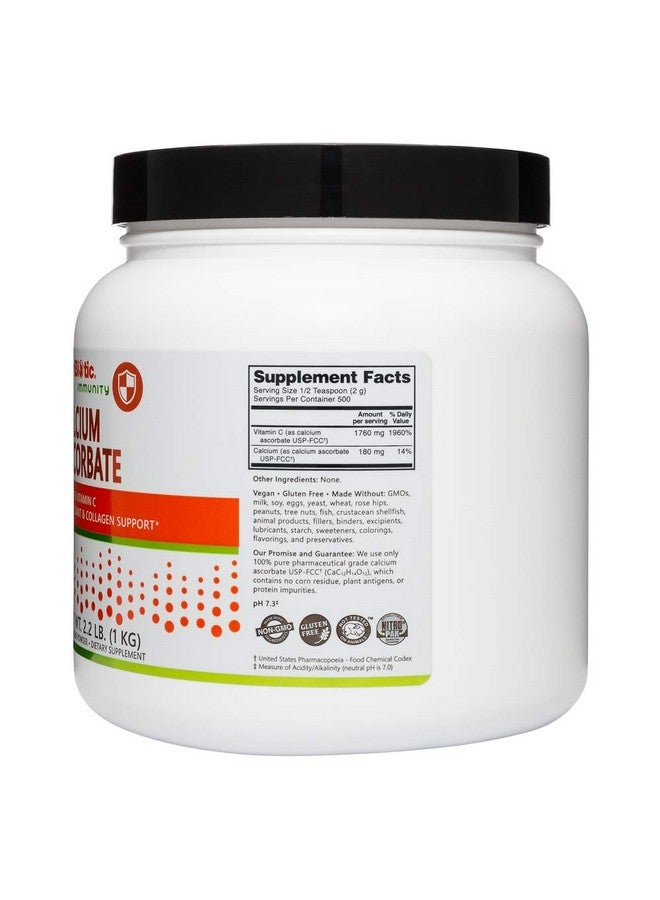 NutriBiotic Calcium Ascorbate Vitamin C Powder, 2.2 Lb - Essential Antioxidant & Collagen Support Supplement - Image 3