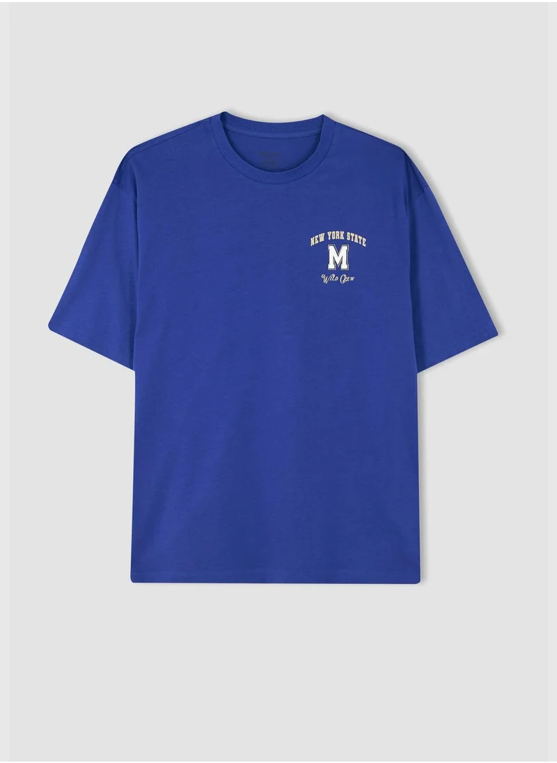 DeFacto Man Oversize Fit Crew Neck T-Shirt