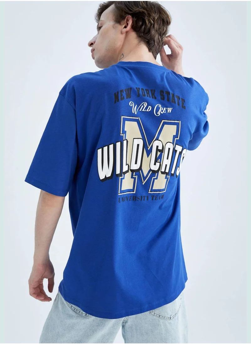 DeFacto Man Oversize Fit Crew Neck T-Shirt