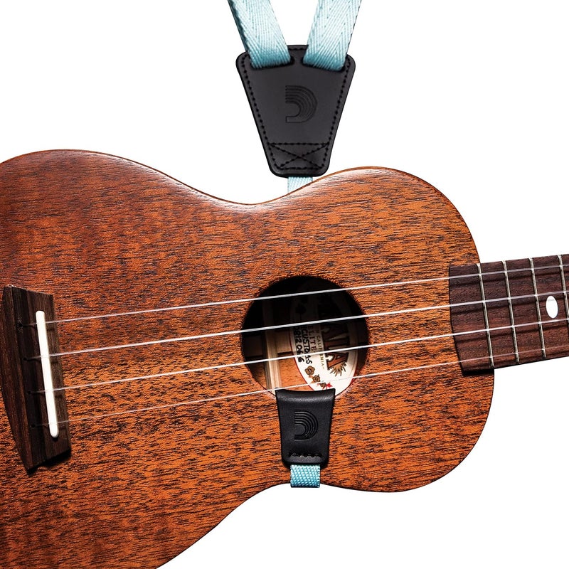 Daddario Planet Waves D'Addario Eco-Comfort Ukulele Strap - Clip On - Seafoam - Image 2