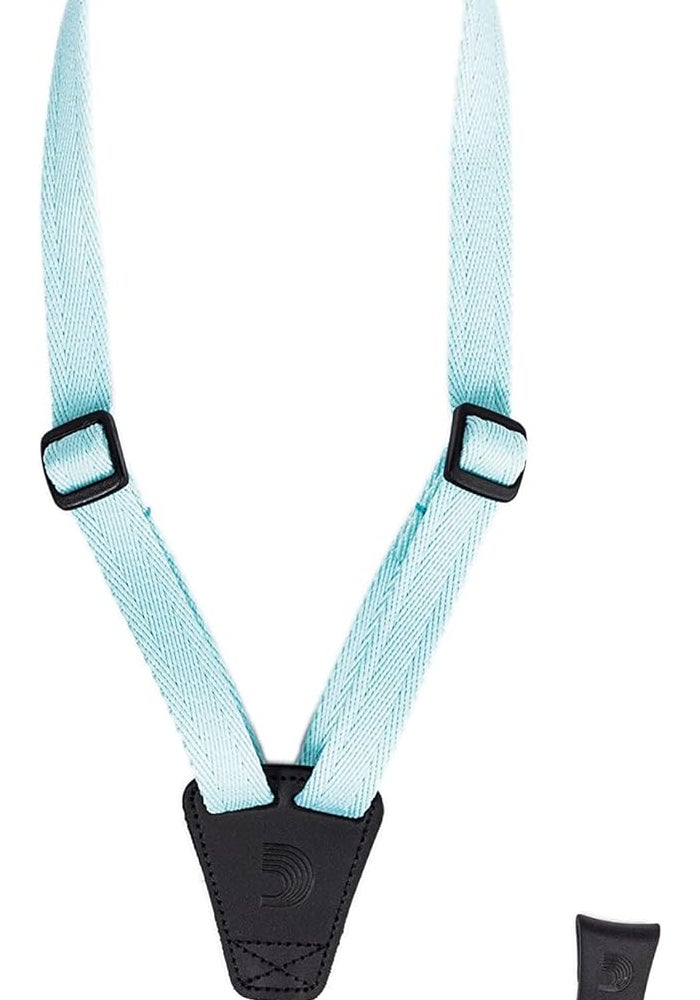 Daddario Planet Waves D'Addario Eco-Comfort Ukulele Strap - Clip On - Seafoam - Image 1