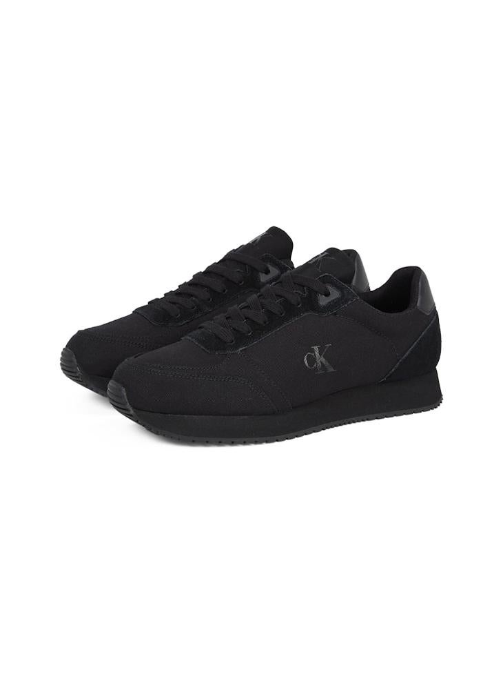 Calvin Klein Jeans Runner Sock Lace Up Canvas Trainers  - Image 3