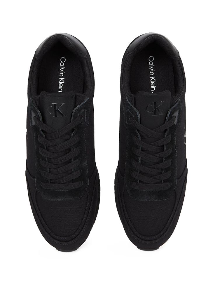 Calvin Klein Jeans Runner Sock Lace Up Canvas Trainers  - Image 5